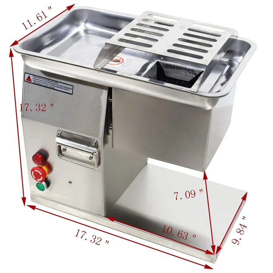 Слайсер Commercial Stainless Steel 4mm Meat Slicer Meat Cutting Machine 250Kg/h 