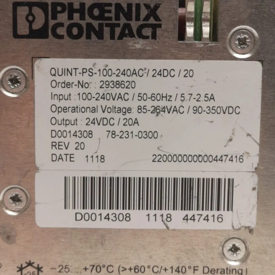 Блок питания Phoenix Contact Quint Power Supply QUINT-PS-100-240AC/24DC/20