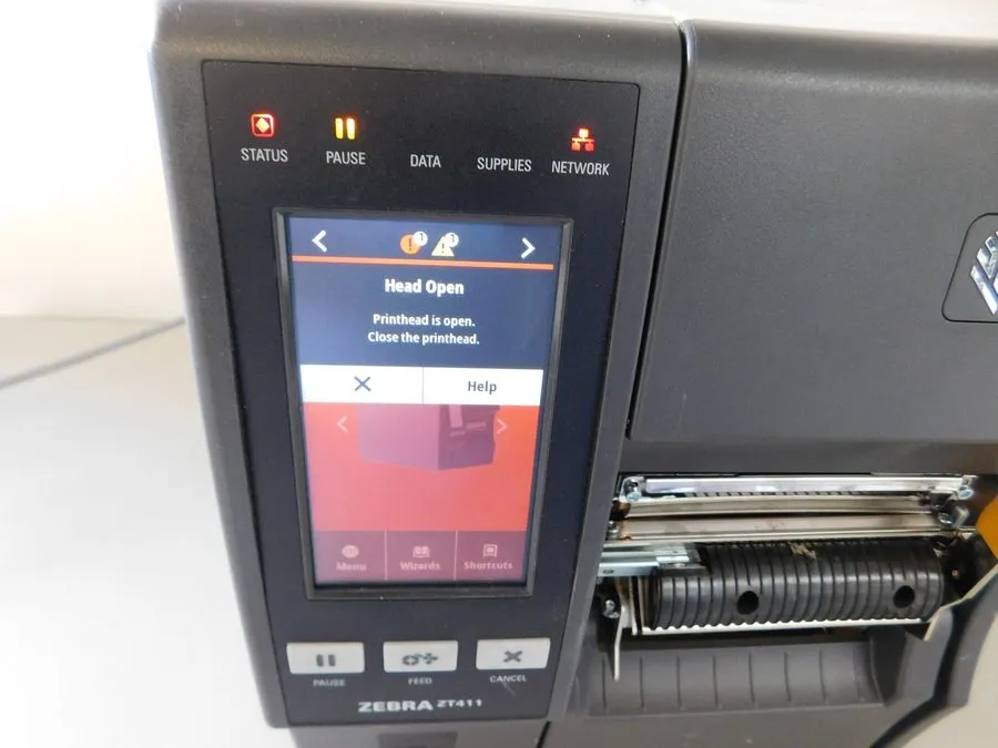 Принтер этикеток Zebra ZT411 Thermal Transfer Label Printer 300 dpi Peel Rewind 