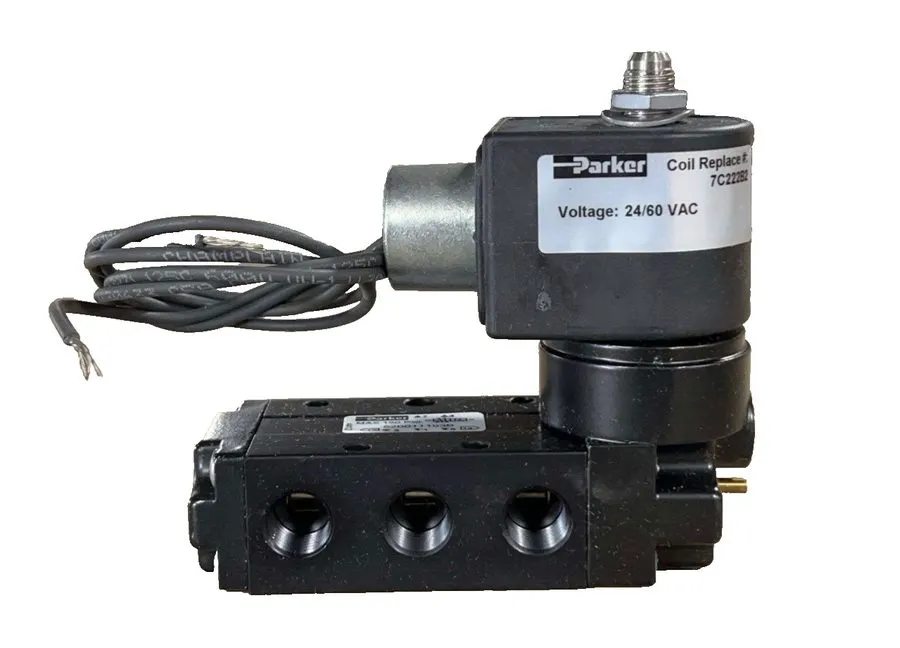 Электромагнитный клапан Parker Solenoid Valve 520011153B 24VAC 150PSI 3-Port Coi