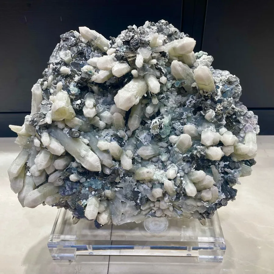 Лабораторный прибор 25.1LB Natural marmatite fluorite symbiont Quartz Crystal Mi