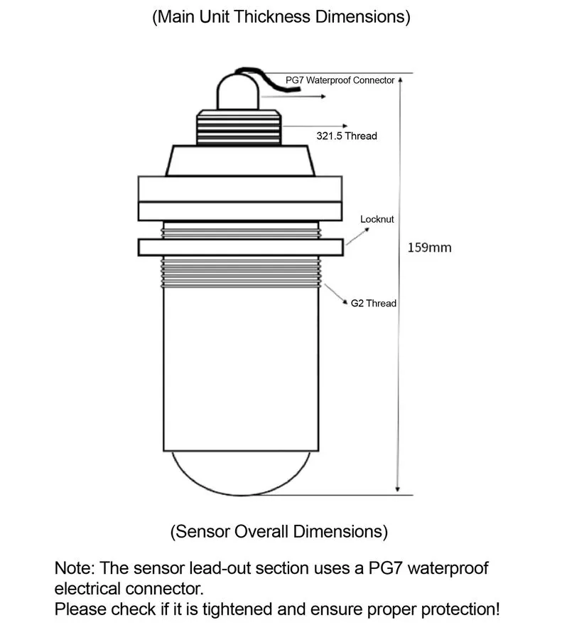 Датчик уровня SLD-RDY80 Radar Level Sensor 0-20m High Accuracy Liquid Level Tran
