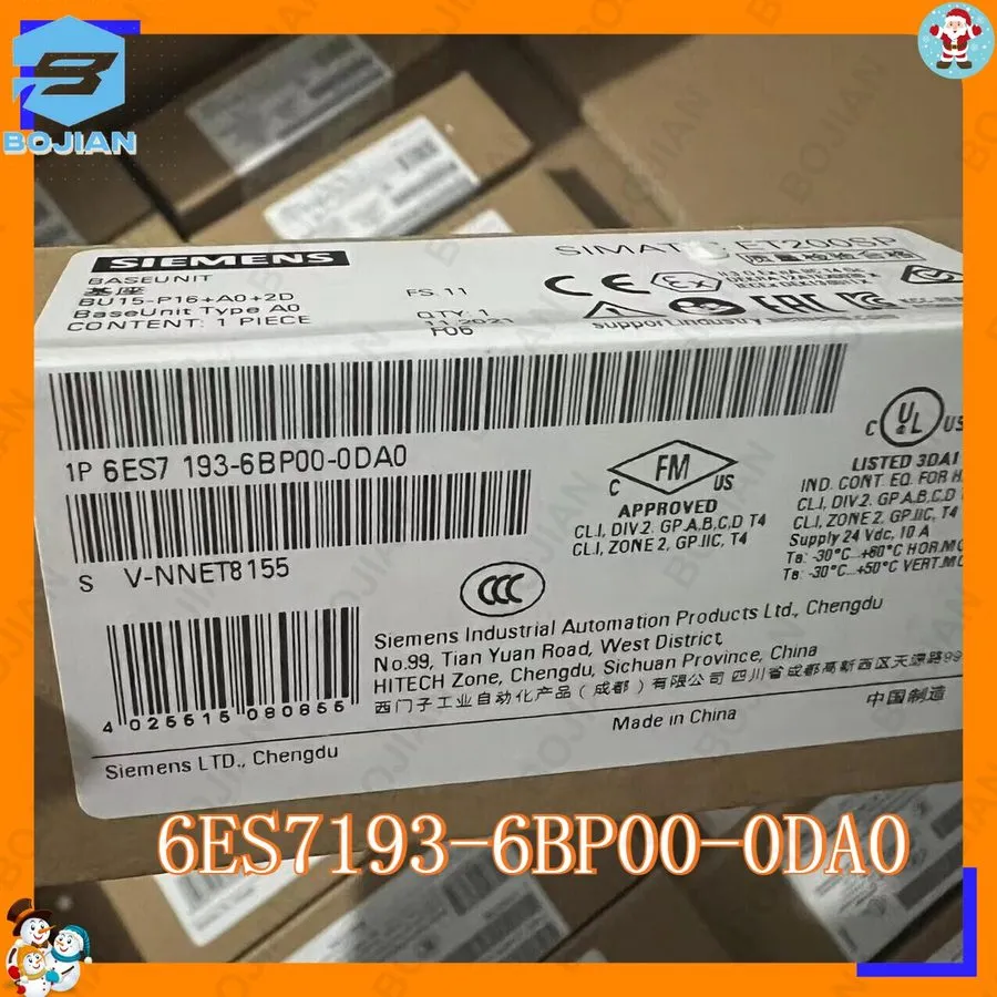 Модуль ввода-вывода 6ES7193-6BP00-0DA0 Siemens Simatic ET 200SP, Base Unit