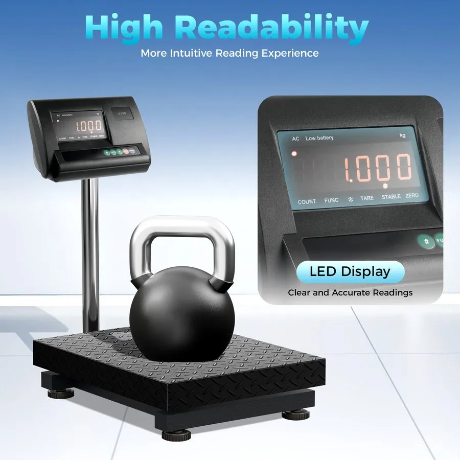 Весы Waterproof Animal Scale Kit High Precision Indicator Floor Scale C3 2.5T/50 — фото лота 1
