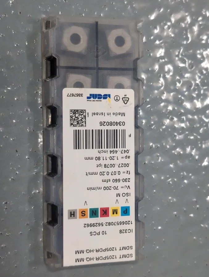 Режущий инструмент ISCAR SDMT 1205PDR-HQ-MM IC928 indexable insert SDMT 1205PDR  — фото лота 1