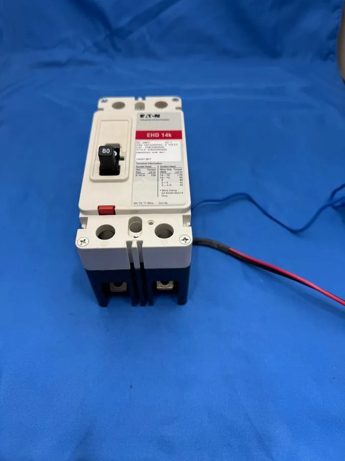 Автоматический выключатель CUTLER HAMMER EHD2080 EHD 14K 2P 480V 80 AMP CIRCUIT 