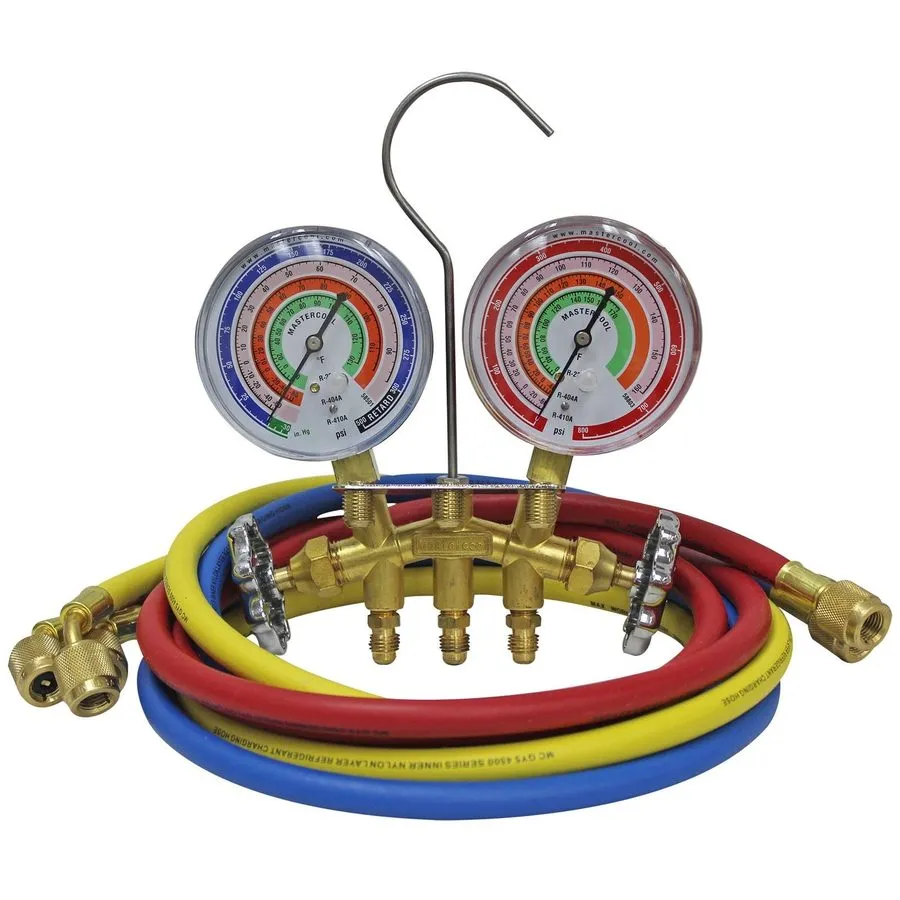 Манометрический коллектор 42036 A2L 2-Valve Manifold Gauge Set 3-1/8in Color Cod — фото лота 2