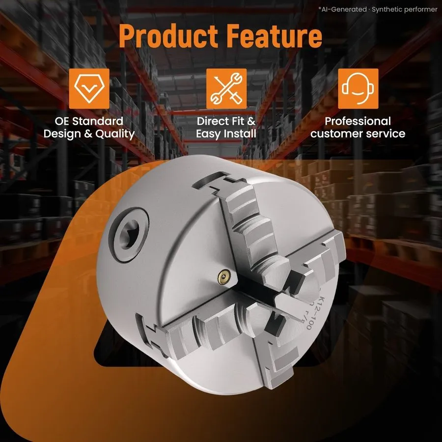 Режущий инструмент 100mm Lathe Chuck K12-100 4 Jaw Self Centering — фото лота 2