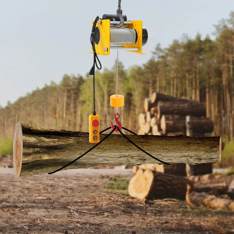 Таль Electric Hoist Winch Wired Electric Lifting Hoist & Remote Control 400kg/88