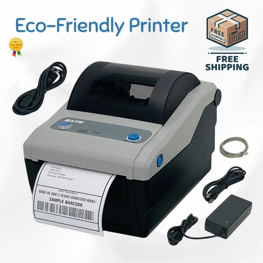 Принтер этикеток SATO CG412DT 4" High-Quality Japanese Label Printer Leading Ind