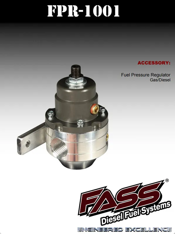 Трубопроводная арматура FASS Adjustable Fuel Pressure Regulator Universal Gas /  — фото лота 2