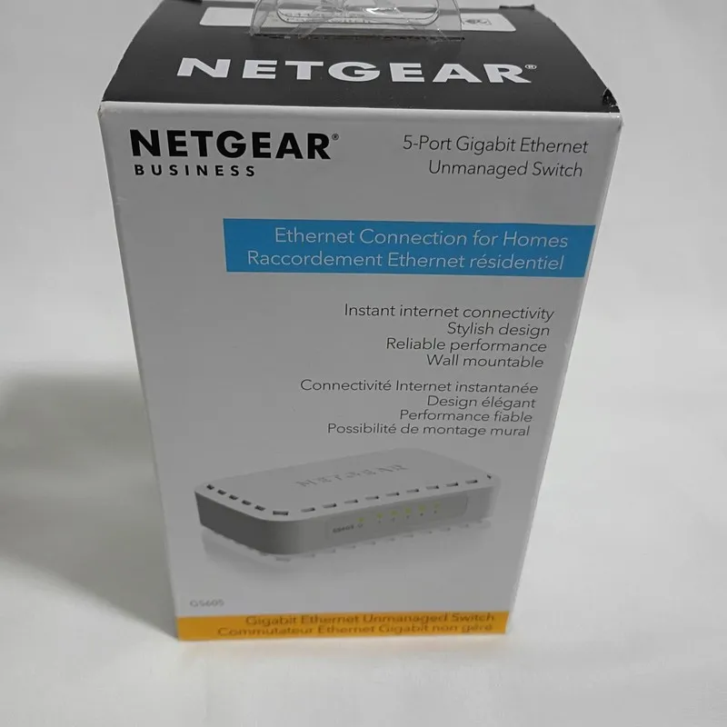 Коммутатор NETGEAR 5-Port Gigabit Ethernet Switch (GS605NA) -fast