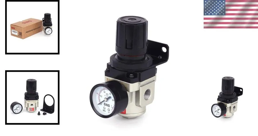 Трубопроводная арматура AR3000-N02 Female Thread 1/4 NPT Air Pressure Regulator 