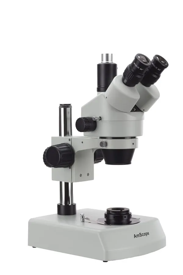 Микроскоп Radical 165mm/7" WD 3.5-90x Zoom Stereo Trinocular Biology Dissection  — фото лота 1