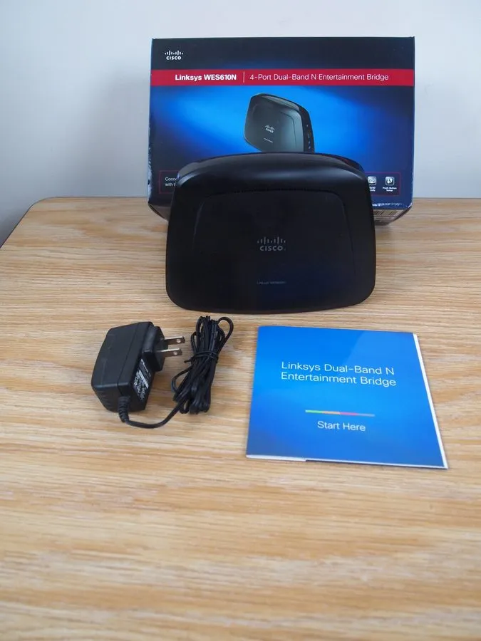 Коммутатор CISCO LINKSYS (WES610N) 4-PORT SWITCH DUAL BAND ENTERTAINMENT BRIDGE