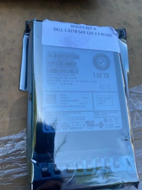 SSD-накопитель MZ-ILT1T9A Dell EMC Samsung PM1643 1.92TB SAS 2.5'' SSD 118000630