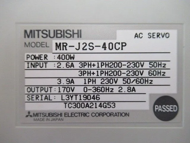 Сервопривод Mitsubishi MR-J2S-40CP Servo Amplifier 400W Unit