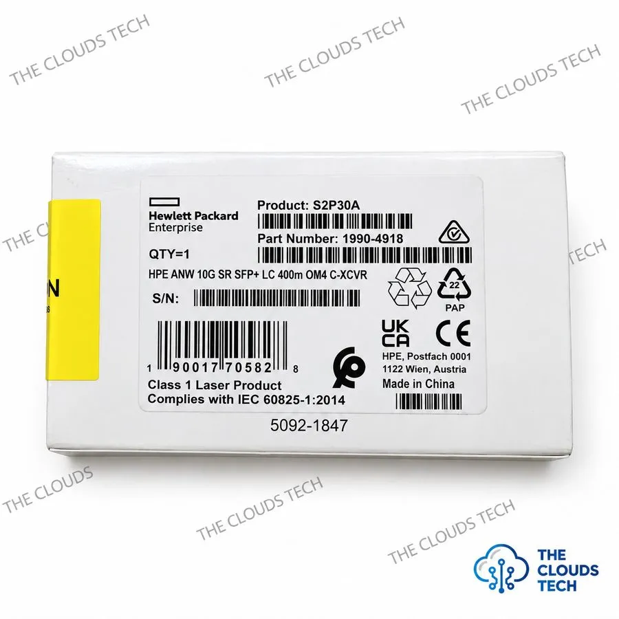 Трансивер HPE Aruba S2P30A 10G SFP+ SR Optical Transceiver 300m MMF LC 850nm — фото лота 1