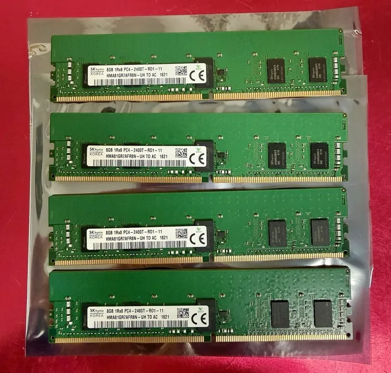 Модуль памяти 2PK Hynix 8GB HMA81GR7AFR8N-UH PC4-2400T DDR4-2400MHz 1.2V RDIMM 8