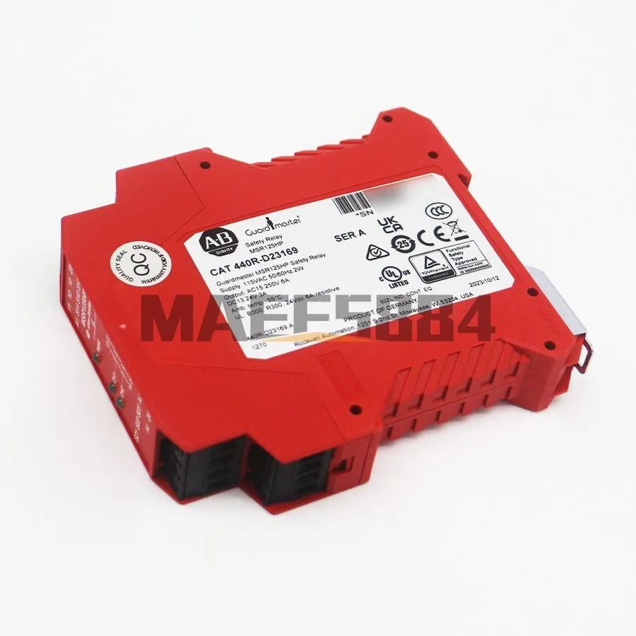 Реле безопасности ALLEN-BRADLEY 440R-D23169 MSR125HP SAFETY RELAY 115VAC 2NO