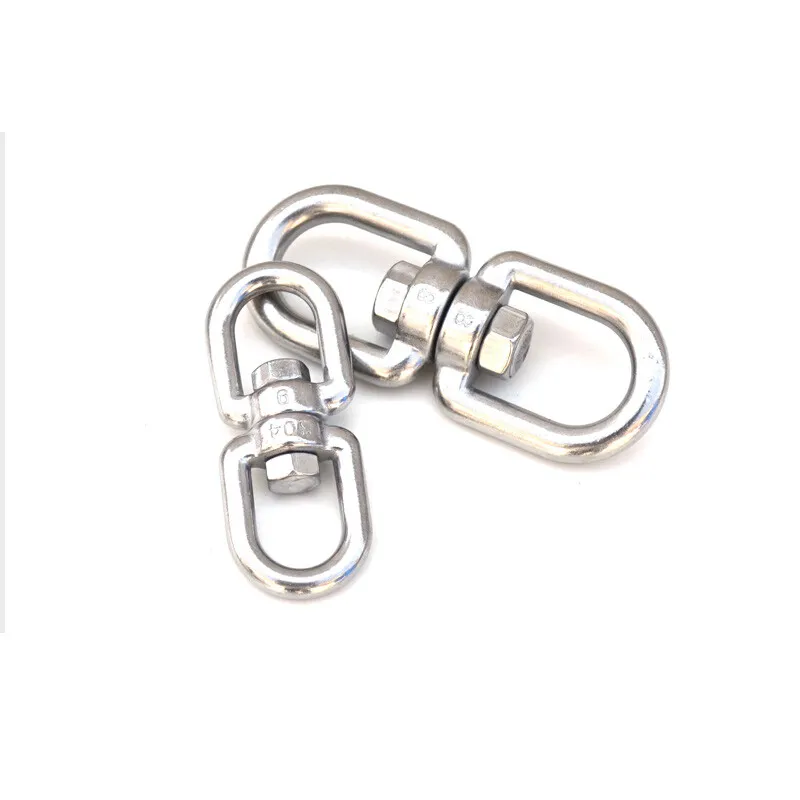 Такелажная скоба M3 M4 M5 M6 M8 M10-M28 Anti Tangle Stainless Steel Swivel Eye H — фото лота 2