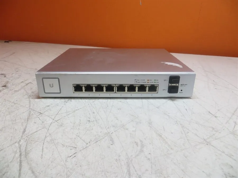 Коммутатор Ubiquiti US-8-150W 8-Port UniFi Switch, Managed PoE+ Gigabit Switch