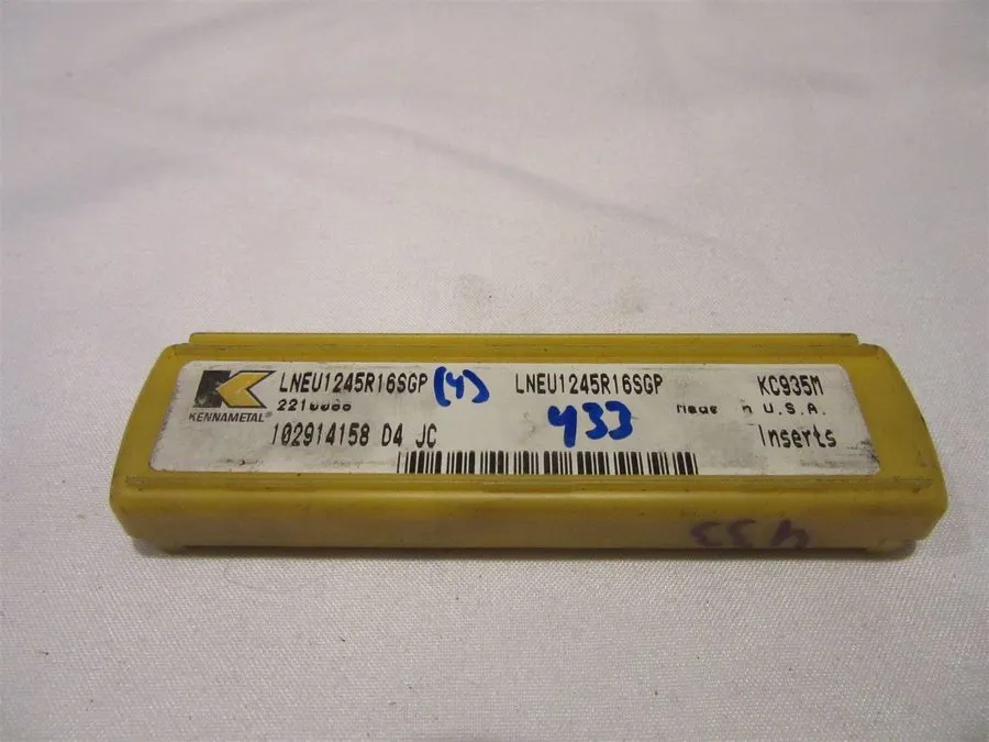 Режущий инструмент Qty Kennametal LNEU1245R16SGP KC935M 2210088 Carbide Insert