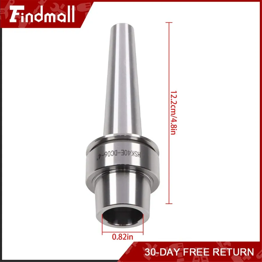 Режущий инструмент HSK40E-DC06-4 Inch Slim Collet Chuck 3 Collets 1/8 3/16 1/4 H — фото лота 2
