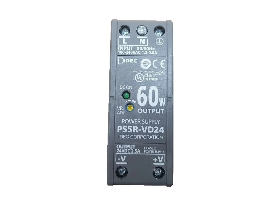 Блок питания IDEC PS5R-VD24 60W, 24V DC DIN Rail Mount Switching Power Supply