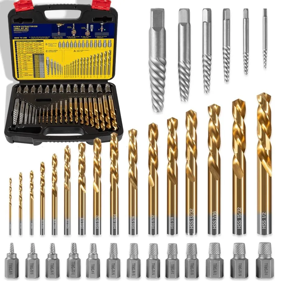 Режущий инструмент 35-Piece Screw Extractor and Drill Bit Set 11135ZR Remove Bro