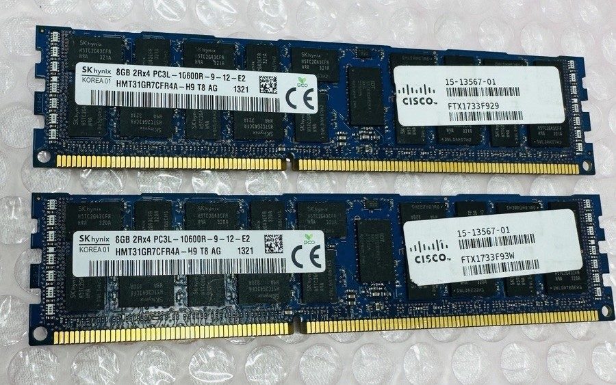 Модуль памяти Hynix 8GB 2Rx4 PC3-10600R DDR3 ECC Server RAM HMT31GR7CFR4A-H9
