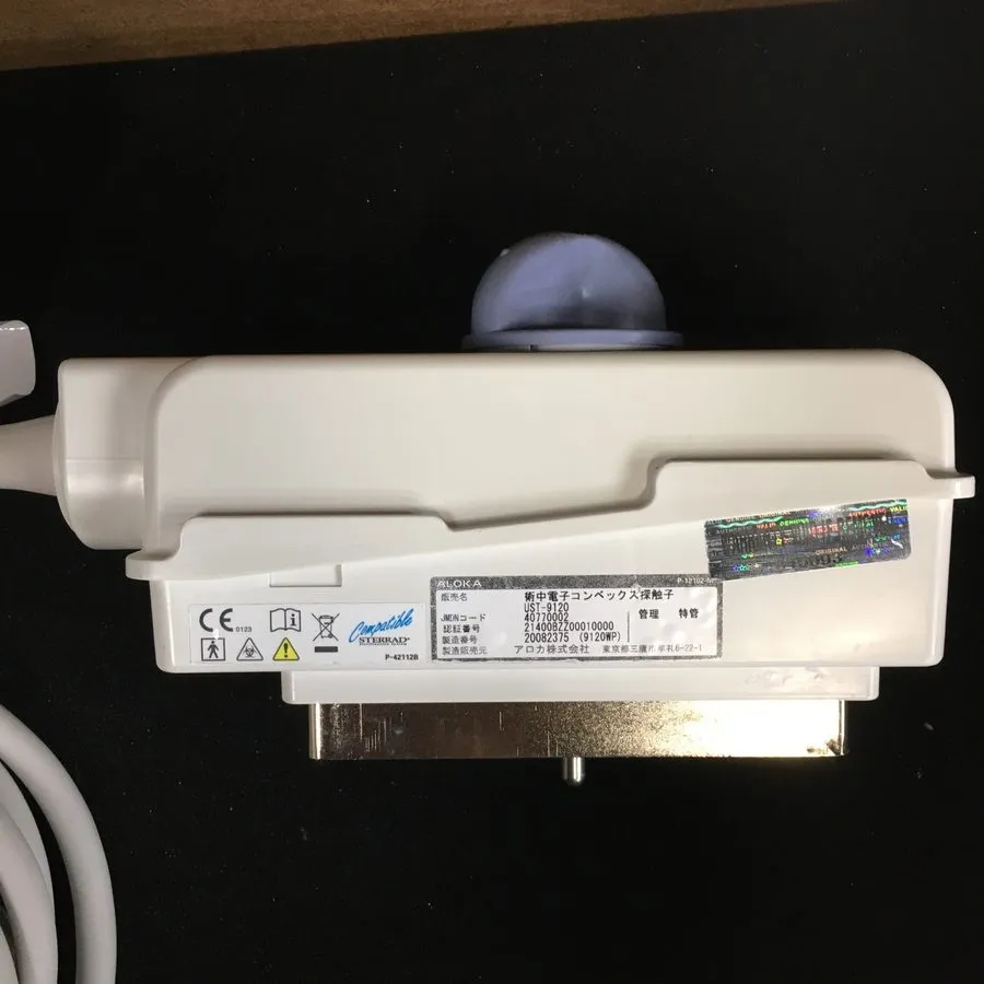 УЗИ-датчик Hitachi Aloka UST-9120 Ultrasound Transducer Probe Convex CLEAR — фото лота 1