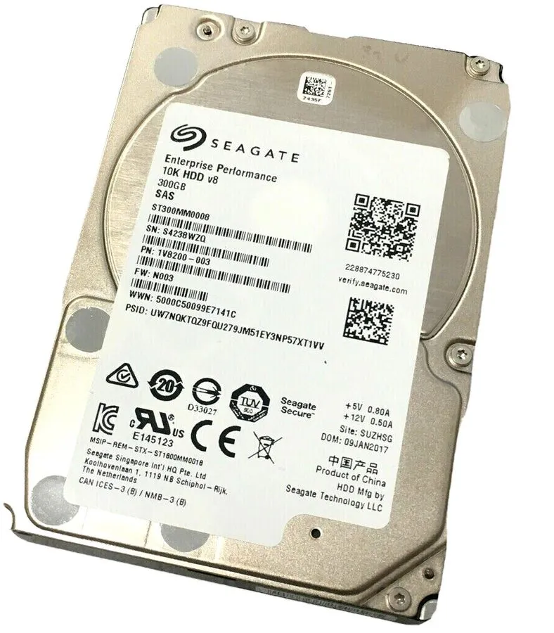 Жёсткий диск HARD DRIVE DELL Seagate Enterprise ST300MM0008 300GB 512e 10K v8 12