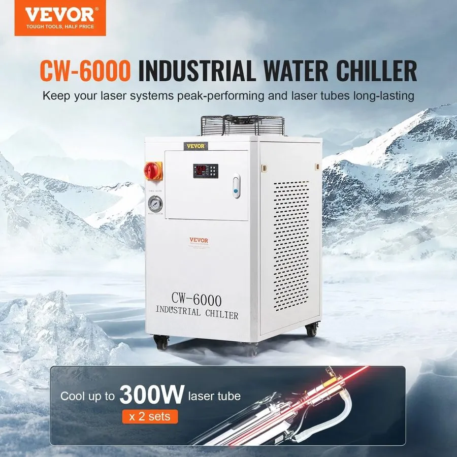 Чиллер Industrial Water Chiller, CW6000, 1500W Industrial Water Cooler Cooling S