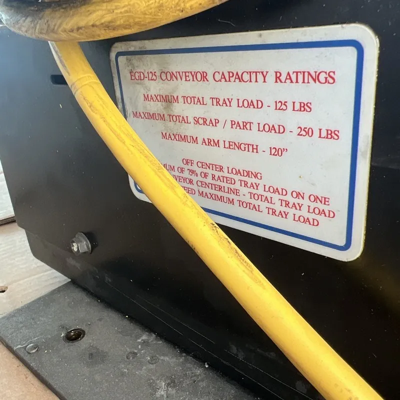Конвейер PAX EGD-125 CONVEYOR MTR VOLT-220 VOLT/3 PHASE — фото лота 1