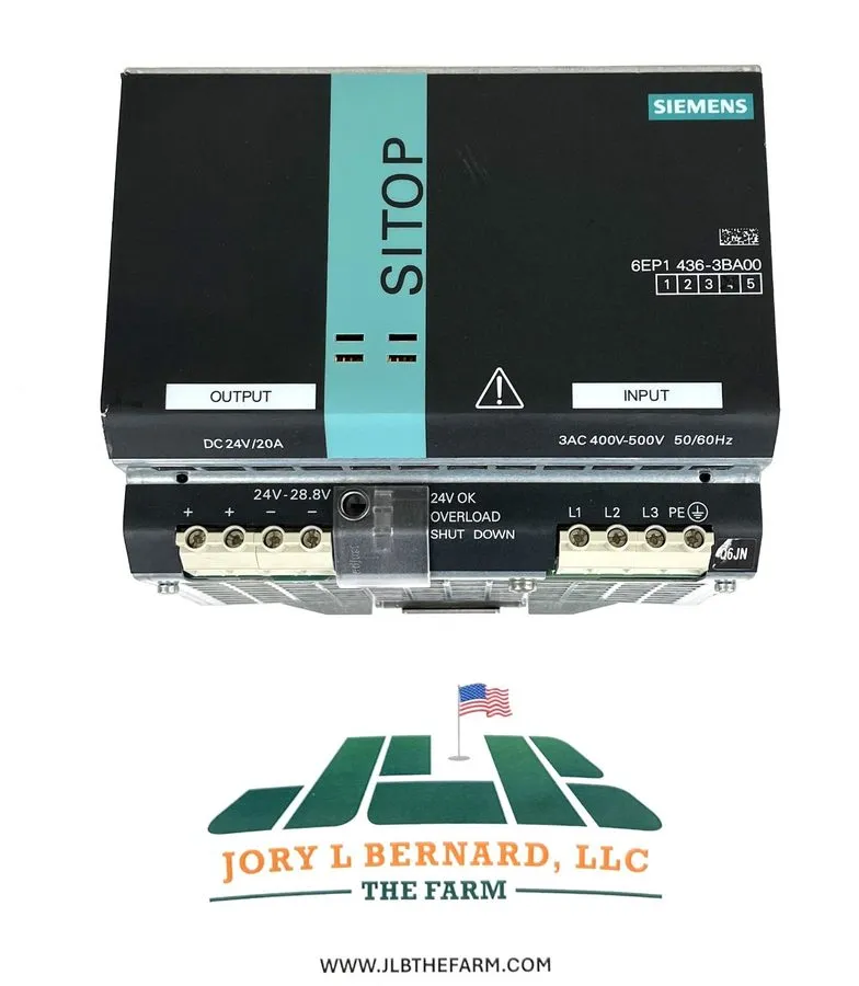 Блок питания SIEMENS 6EP1436-3BA00 SITOP MODULAR 20A POWER SUPPLY 24VDC 3PHASE