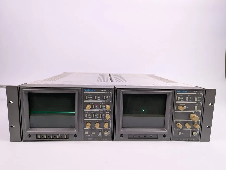 Тестер Tektronix 1720 Vector Scope/1730 Waveform Monitor Missing Intens Knob — фото лота 1