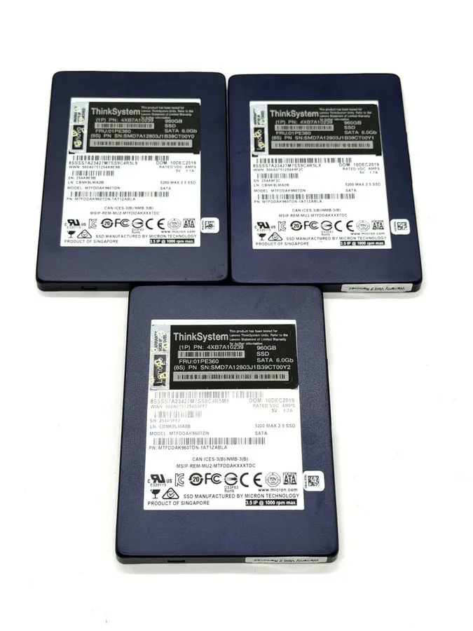 SSD-накопитель Micron 5200 MAX 960GB 2.5" SATA SSD MTFDDAK960TDN 4XB7A17098 90-9