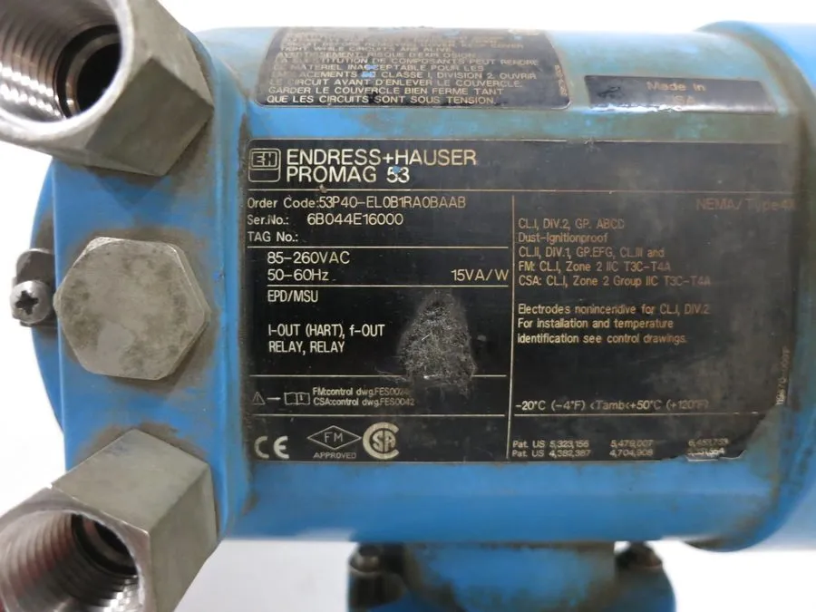 Расходомер Endress Hauser 53P40-EL0B1RA0BAAB Promag 53 P 1.5" Flowmeter Transmit