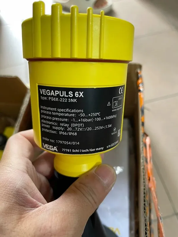 Датчик уровня PS6X-222 5HC VEGAPULS 6X 80GHz,PS6X-222 5HC Radar Level Transmitte — фото лота 1