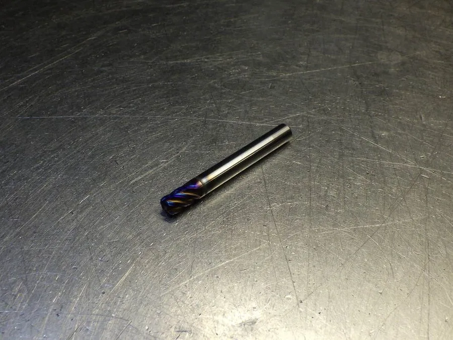 Режущий инструмент Nachi 1/4" 5 Flute Carbide Cr Endmill 1/4" Shank .06" R 41000 — фото лота 1