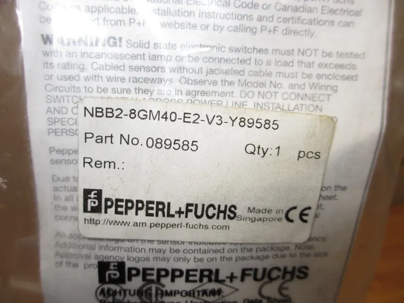 Датчик приближения PEPPERL+FUCHS NBB2-8GM40-E2-V3 Proximity Switch Sensor