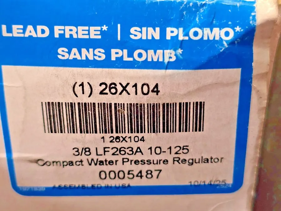 Трубопроводная арматура Watts 1/2" LF263A 3-50 Compat Water Pressure Regulator (