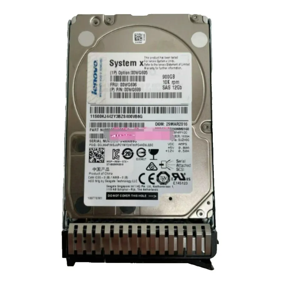 Жёсткий диск Lenovo / IBM 00WG696 00WG695 00WG699 900GB 10K 2.5" SAS 12G HDD Har — фото лота 1