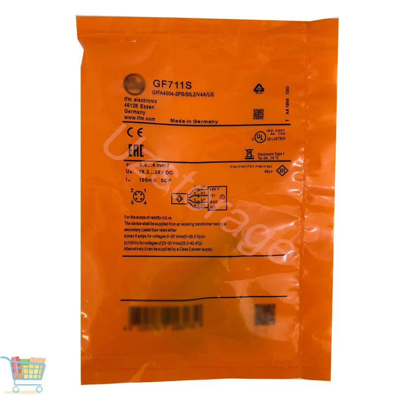 Датчик приближения IFM GF711S Fail-Safe Inductive Proximity Sensor, 19.2-30 VDC