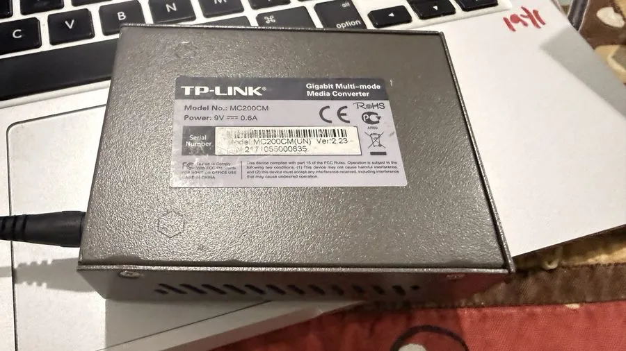 Медиаконвертер TP-Link MC200CM Gigabit RJ45 to Gigabit Multi-Mode SC Fiber Media — фото лота 2