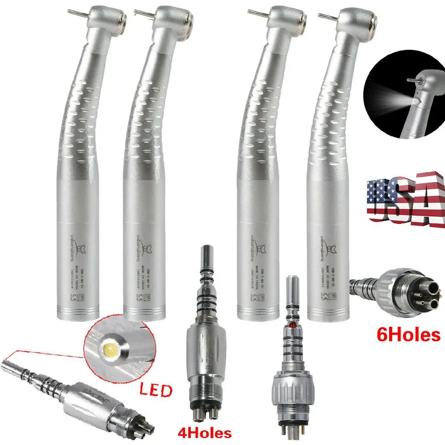 Оптический модуль Dental Fiber Optic LED High speed Handpiece / LED Coupler 4Hol — фото лота 1