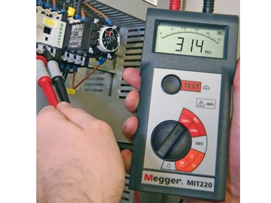 Тестер Megger MIT220-EN 250V/500V Digital/Analog Insulation and Continuity Teste