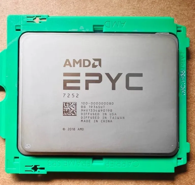 Сервер AMD EPYC 7252 CPU PROCESSOR 8 CORE 3.10GHz 64MB CACHE 120W Server sp3 DDR
