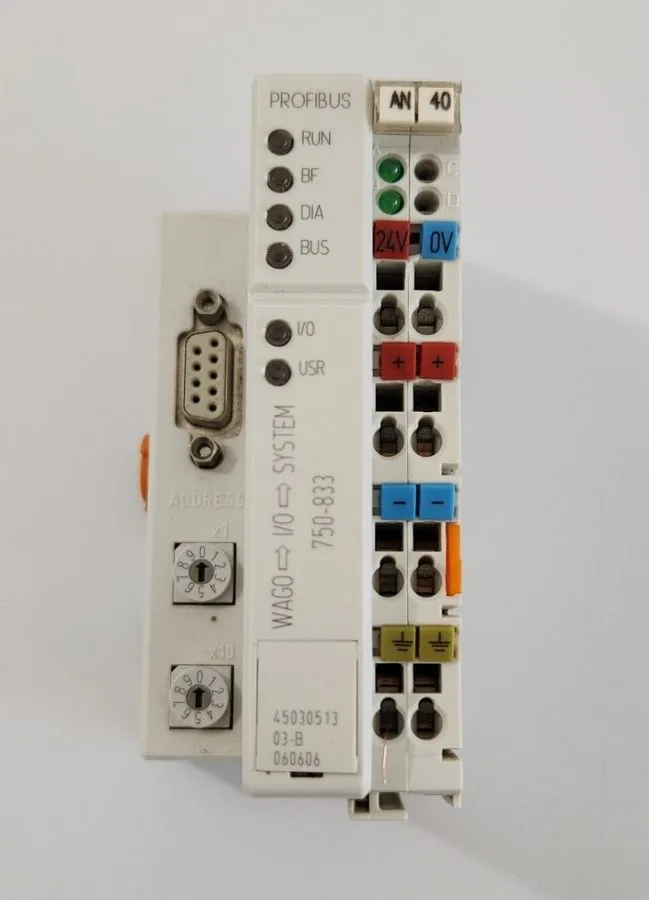 Контроллер WAGO 750-833 PROFIBUS CONTROLLER MODULE 24VDC